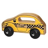 Handeez Taxi Car Made in America Classic Wood Toy