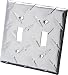 Diamond Plate Double Toggle Light Switch