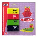 Review Fimo - Eberhard Faber 80ALIEN / Create Your Own Fimo Space Aliens