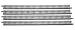Tomytec 010128Â â€“Â Fine Track Model Railway Accessories Straight Tracks, (4Â x 280Â mm)