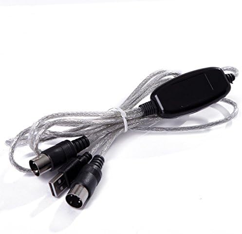 LaoDa USB MIDI Music Cable Converter to Music Keyboard Adapter Cord (Support XP/Vista/MAC)