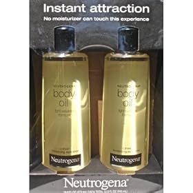 2 Pack of Neutrogena Body Oil Light Sesame Formula, 2 - 16 fl. oz bottles, Total of 32 fl. oz.