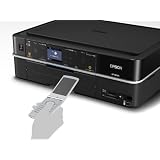 EPSON Colorioインクジェット複合機 EP-803A 有線・無線LAN標準搭載 カンタンLEDナビ搭載 前面二段給紙カセット 6色染料インク ブラックモデル
