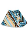 Kyds - Girls Elastic Waist Skirt, Teal, Brown