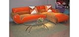 B 317-Ultra Modern Leather-Microfiber Sectional Sofa