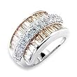 Women's Champagne Cubic Zirconia Ring, Size: 5-10