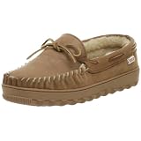 Slippers International Mens 8018A Deerskin Moccasin Slipper,Antique,9 EE