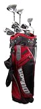 New Wilson Profile Mens Complete Golf Set R-Flex RH w/ Stand Bag