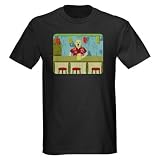 Yellow Labrador Retriever Tiki Bar Dark T-Shirt by CafePress