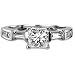 IDEAL CUT PRINCESS DIAMOND RING 2.11 CT G VS2