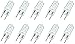 eTopLighting **45% Clearance 10pcs JCD 120V G8 25W Halogen Light Bulbs