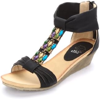 Alexis Leroy 2014 New Arrival Women Fashion Wedge Heel Bright Color Summer Sandals