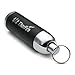 ThorFire LED Keychain Flashlight Mini Pocket EDC Light Torch Tail Click Switch Zoom Adjustable Focus Battery Included, Black KL01