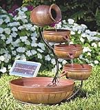 Terra Cotta Cascade Solar Fountain