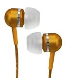 Coby CVEM79ORG Jammerz Platinum High-Performance Isolation Stereo Earphones, Orange