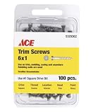 ACE TRADING - SCREWS 19036ACE TRIM SCREWS SQ 6X1 CD100
