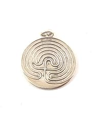 Sterling Silver Classic Style Labyrinth Charm