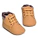 Annnowl Infant Sneakers Soft Sole Baby Boy Shoes 0-18 Months (12-18 Months, Brown)