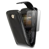 Blackberry Curve 8520 Premium Pu Flip Case Black With Screen Protector Part Of The Qubits Accessories Range