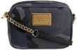 NEW AUTHENTIC MICHAEL KORS JET SET CAMO LEATHER CROSSBODY (Navy/Brass)