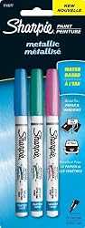 Sharpie Water-Based Metallic Extra Fine Paint Markers - Pink, Blue and Green (1783277)