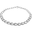14K White Gold Black and White Diamond Necklace - 9.75 Ct.