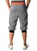 HEMOON Men's Casual Sports Jogging Harem Pants Jersey Sweatpants Grey L