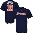 Chipper Jones Atlanta Braves Name and Number T-Shirt