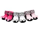 41g3pd7rfRL. SL160  3 Pair of Mary Jane Baby Girl Booties  anti slip soles   0 6 Months   Baby Emporio