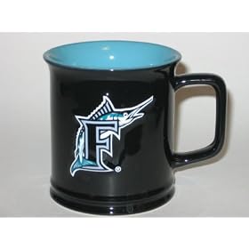 FLORIDA MARLINS 11 oz. Team Logo Sculpted COFFEE MUG by 