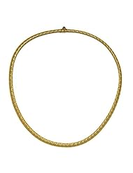 18K Yellow Gold Braided 6.5mm Necklace 18 Inch