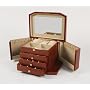 Red Star Roma Deluxe Cherry Finish Jewelry Box