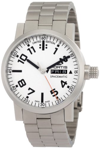 Fortis Men's 623.22.42 M Spacematic Automatic Day and Date Stainless Steel Band Watch