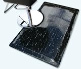 Marbelized Tile Top Shampoo Mat 1/2 Thick Gray