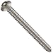 Plain 18-8 Stainless Steel Tamper Resistant Sheet Metal Screw, USA Made, Button Head, Tamper-Resistant Pin-In-Head Hex Drive