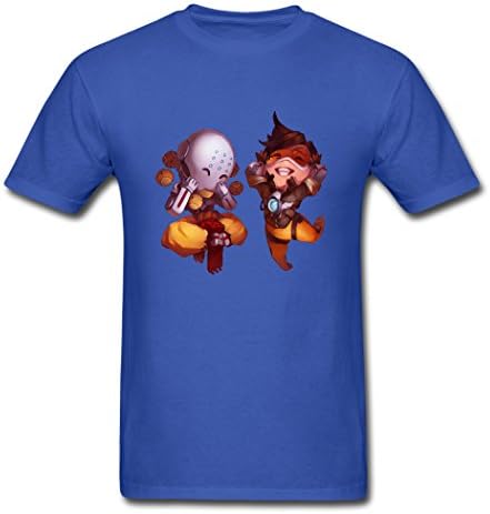 Uncle Tommy Amazing Overwatch Tracer 2 Week Orb of Harmony Men Royal blue Tee Shirt Large