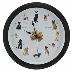 8 Inch Barking Dog Clock