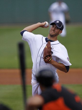 Baltimore Orioles v Detroit Tigers, LAKELAND, FL - MARCH 04: Rick Porcello Photographic Poster Print by Leon Halip, 9x12