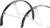 Planet Bike 7028-5 Full Road Cascadia Mudflaps (Black,35-mm width/130-mm)