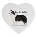 Border Collie Ornament (Heart)