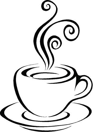 QuoteTheWalls - Vinyl Wall Decal - "Single Coffee Cup Graphics" Design