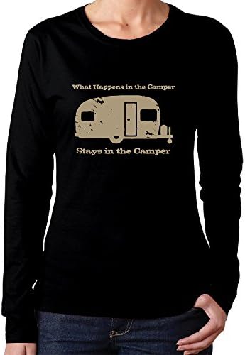 Women's What Happens In The Camper Long-Sleeves T Shirt Sports
