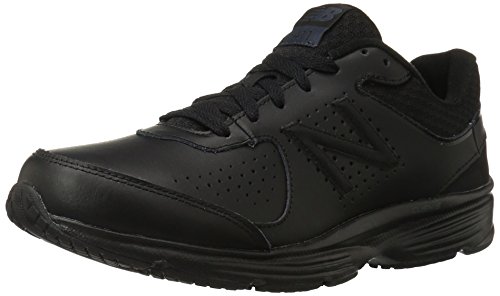 New Balance Men's MW411BK2 Walking Shoe, Black, 13 2E US