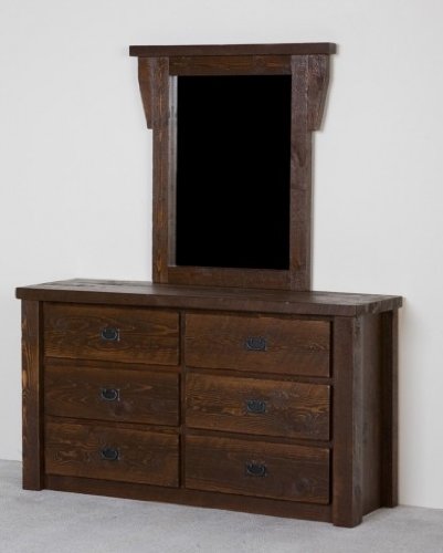 Viking Log Furniture Bardwood 6 Drawer Dresser 