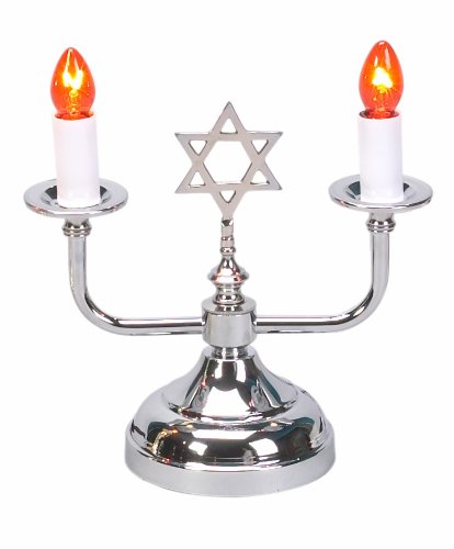 Jewish Shabbat & Holiday Candleholder Lamp