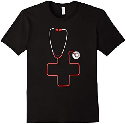 Men's Stethoscope Cross graphic tee Large Black