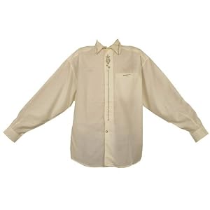 Mens Haiti Beach Long Sleeve Shirts Apricot - X-Large