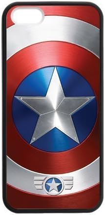 LeonardCustom- Captain America Protective TPU Rubber Gel Silicon Coated Cover Case for iPhone 5 / 5S -LCI5U404