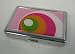 GLAM Vintage Circle Design Flat Wallet & ID Holder Case