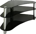 Centurion GT7 Contemporary Design Flat Screen 26" - 43"  Glass Stand - Black